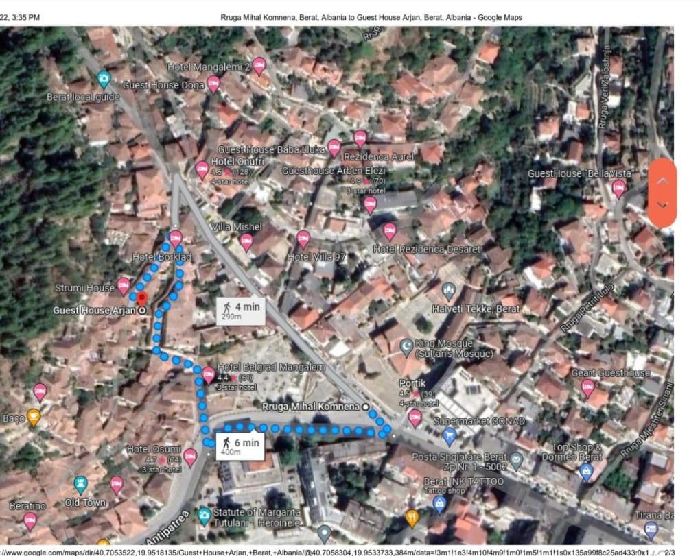 Guesthouse Arjan Berat Ngoại thất bức ảnh